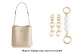 Gold-Tone Extender Chain Set[Pig Nose 7cm*2+Pearl *1]