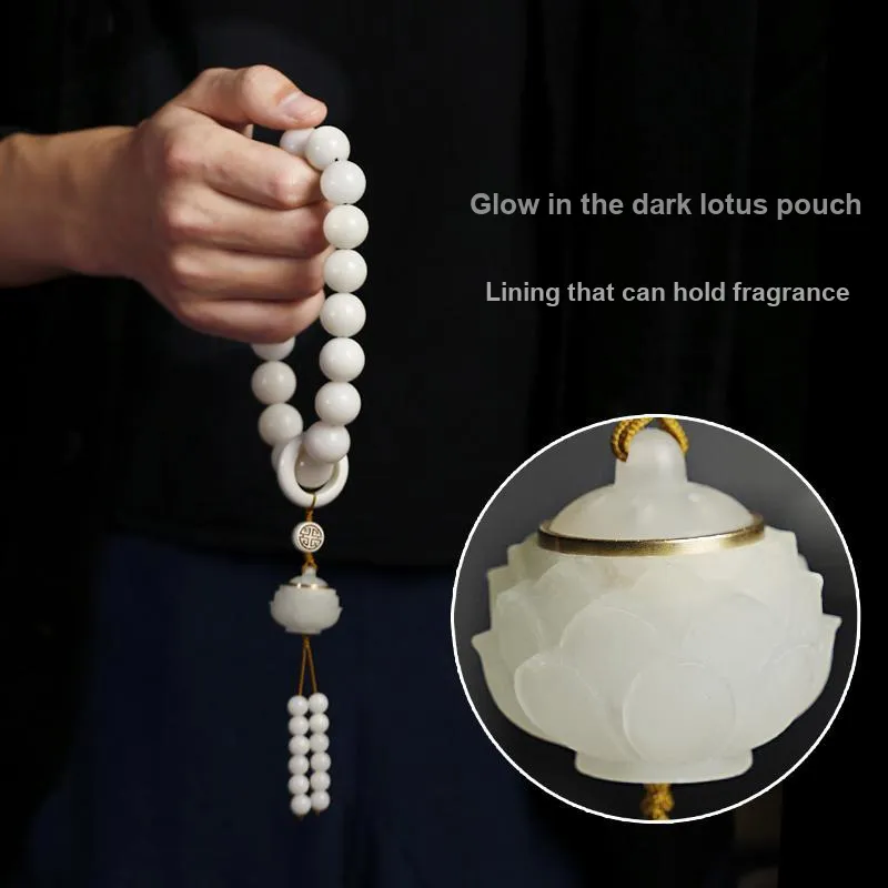 PINK U White Jade Bodhi Bracelets Unisex-2