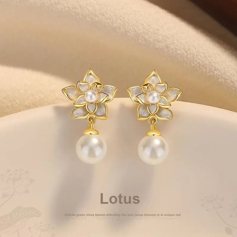 YINGNIXINDONG 925 Sterling Silver Stud Earrings Women's-15