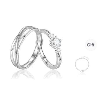 Kelanxi Moissanite Rings Unisex
