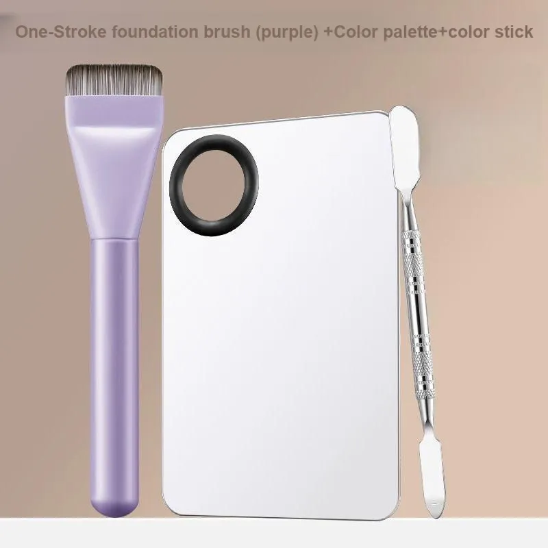 Gentle Welcome Foundation Tool Flat Head Seamless Base Make up Tools No Pink-1