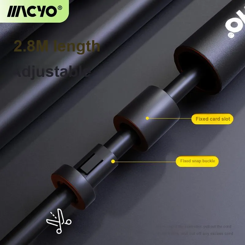 MACYO Fitness Training Non Countable Jump Ropes Eat Meat Twine Material PVC Handle Material PP 2.8M-3