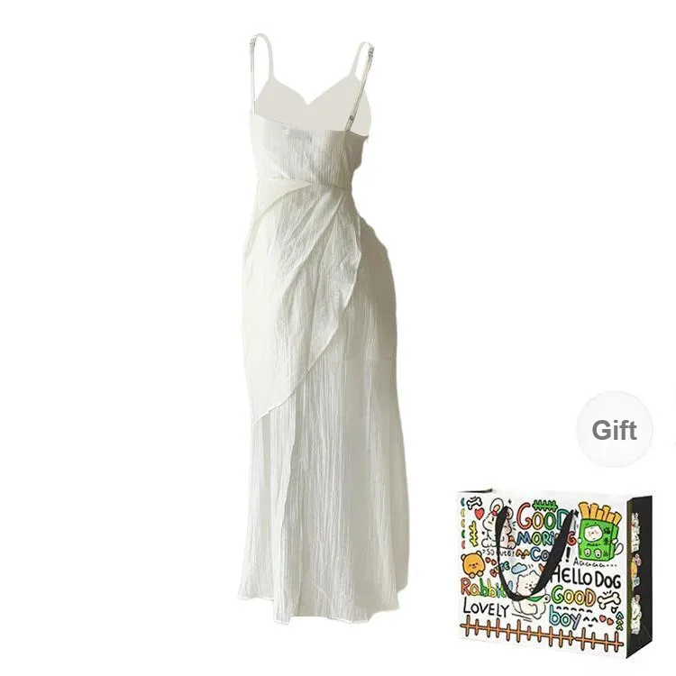 ZVJH Slip Dresses Women's Apricot Shopping Bag-1