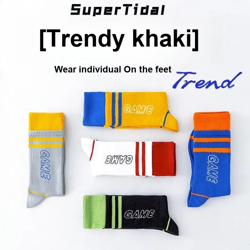 Taste The Color Mid Calf Socks Unisex 3 Pack-38