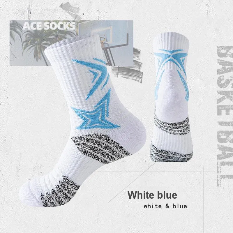 TLXT Basketball Socks Unisex Students' Fitness Outdoor Sports Running, Durable And Breathable-4