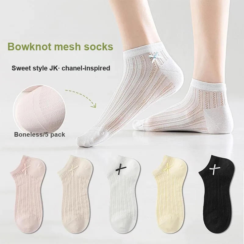 AUGUST Ankle Socks Women's 5 Pack Mixed Color-1