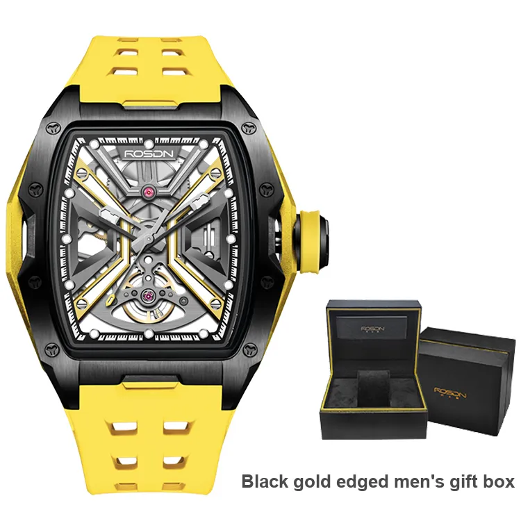 ROSDN Climber's Phantom Collection Automatic Mechanical Movement Watch Men's Watches Black Dial G2710-22