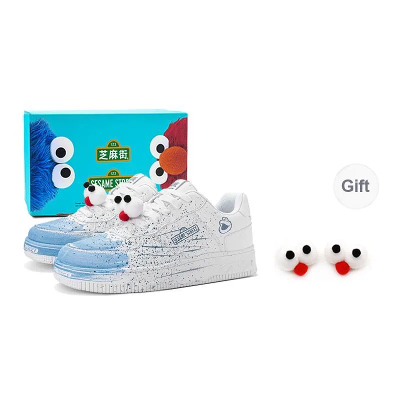 SESAME STREET Thermal Slip Resistant, Abrasion Resistant, Balance Height Increasing Low Top Skateboard Shoes Unisex-69