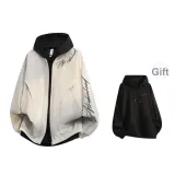 Apricot Jacket+Black Red Sweatshirt[2 Pack]