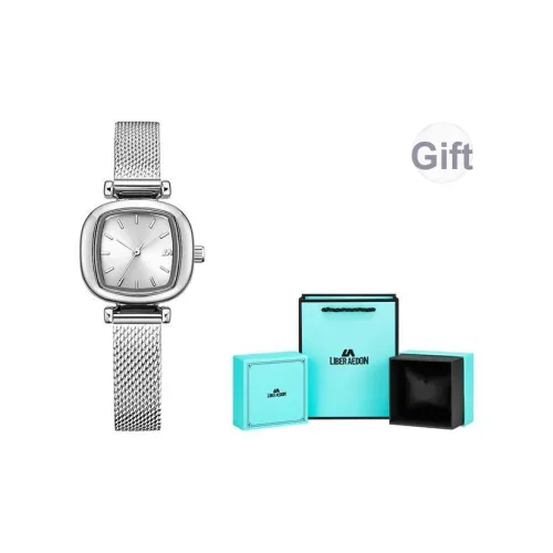 LIBER AEDON Кварцевый механизм серебристый циферблат женские часы