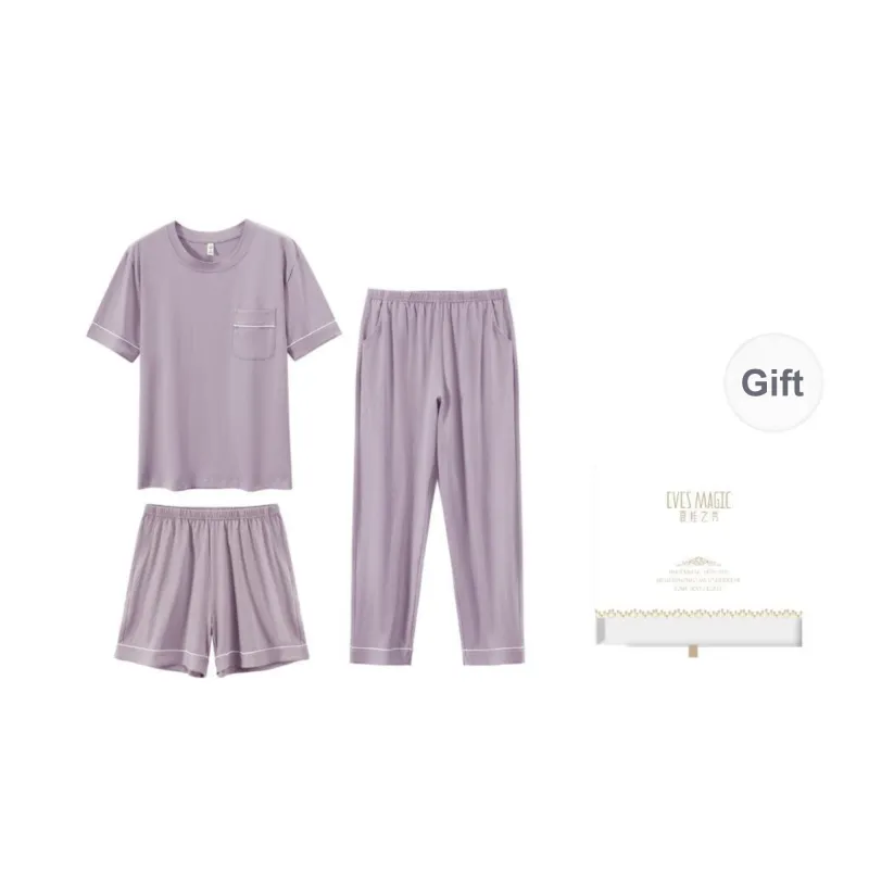 XIA.WA.ZHI.XIU Pajama Set Women's Three Piece Set-7