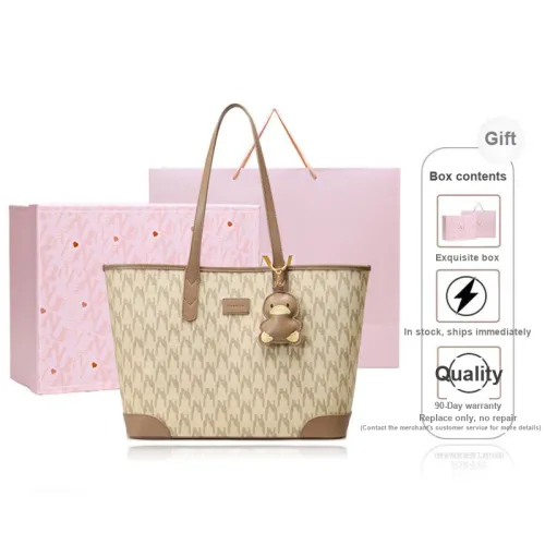 NUCELLE PVC Tote Bag Shopping Bag Shoulder Bags Large Size Women's Multicolor