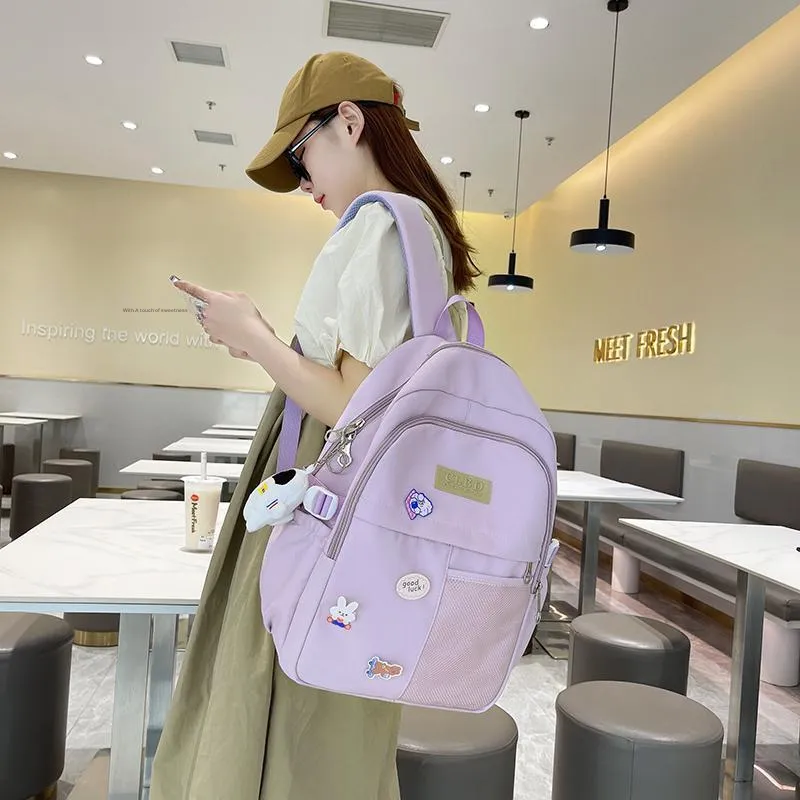Wolfhorse Nylon Backpack Unisex Multicolor-26