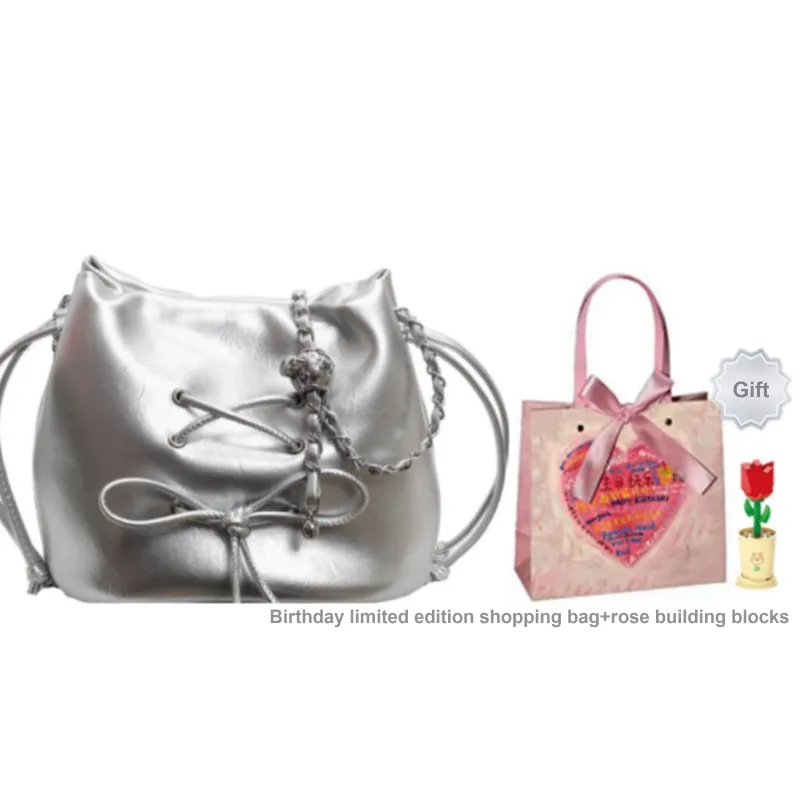 OTA PU Shoulder Bag, Crossbody Bag Women's Ecru/Silver/Black/Red-27