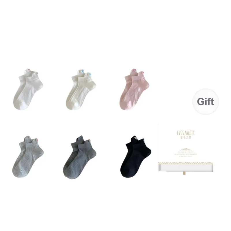 XIA.WA.ZHI.XIU Ankle Socks Women's Box 5 Pack-30