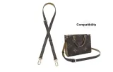 Brown Double-Layer 1.8cm Width Two-Section Shoulder Strap 90-120cm