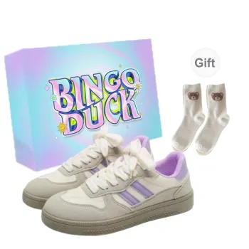 BINGO DUCK Slip Resistant Low Top Skateboard Shoes Women's