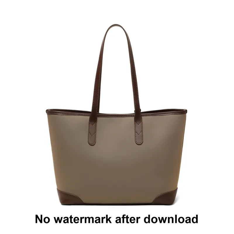 MILLIE'S Fabric Portable Underarm Shoulder Bag, Tote Bag, Shopping Bag Regular Women's Khaki-4