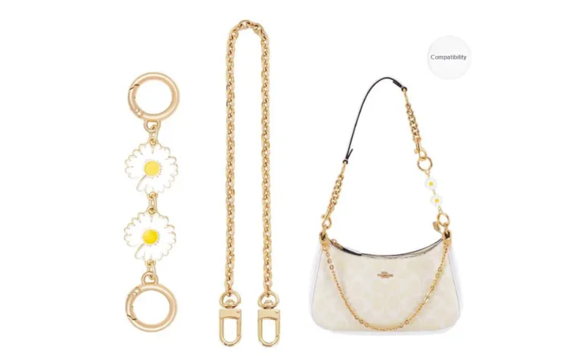 GUYI Metal Bag Accessory Bag Strap Women's Gold Tone-0