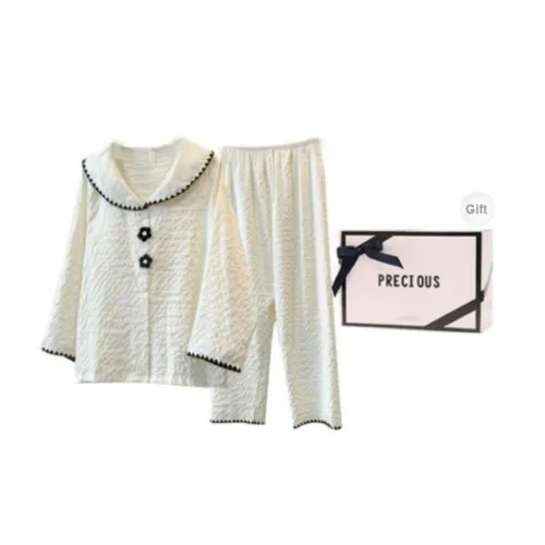 OEING Pajama Set Women's Gift Box Set White