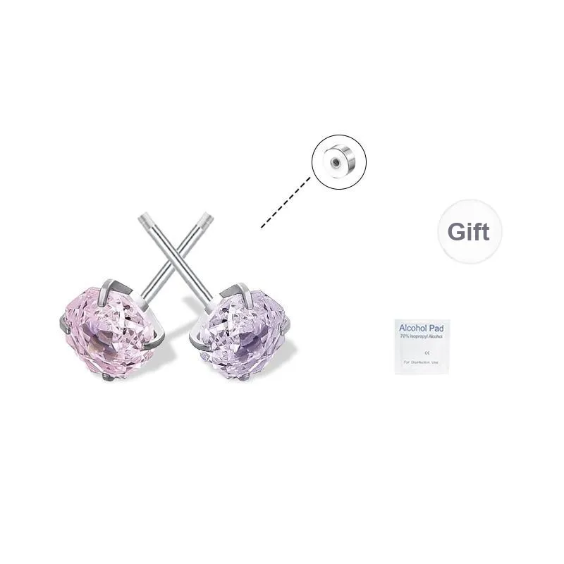 UX Ear Bone Stud For Piercing Flat Hypoallergenic Stud Earrings Unisex-5