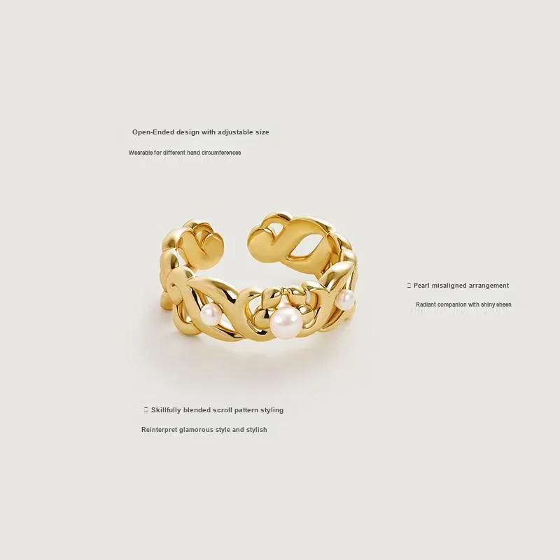 Amber Lollipop Lilith Garden Collection Pearl Rings Women's-1