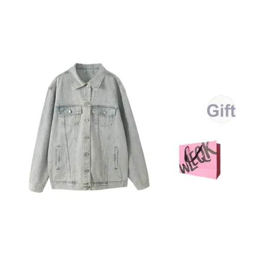 CTRTRC Синий Женские Джинсовые Куртки