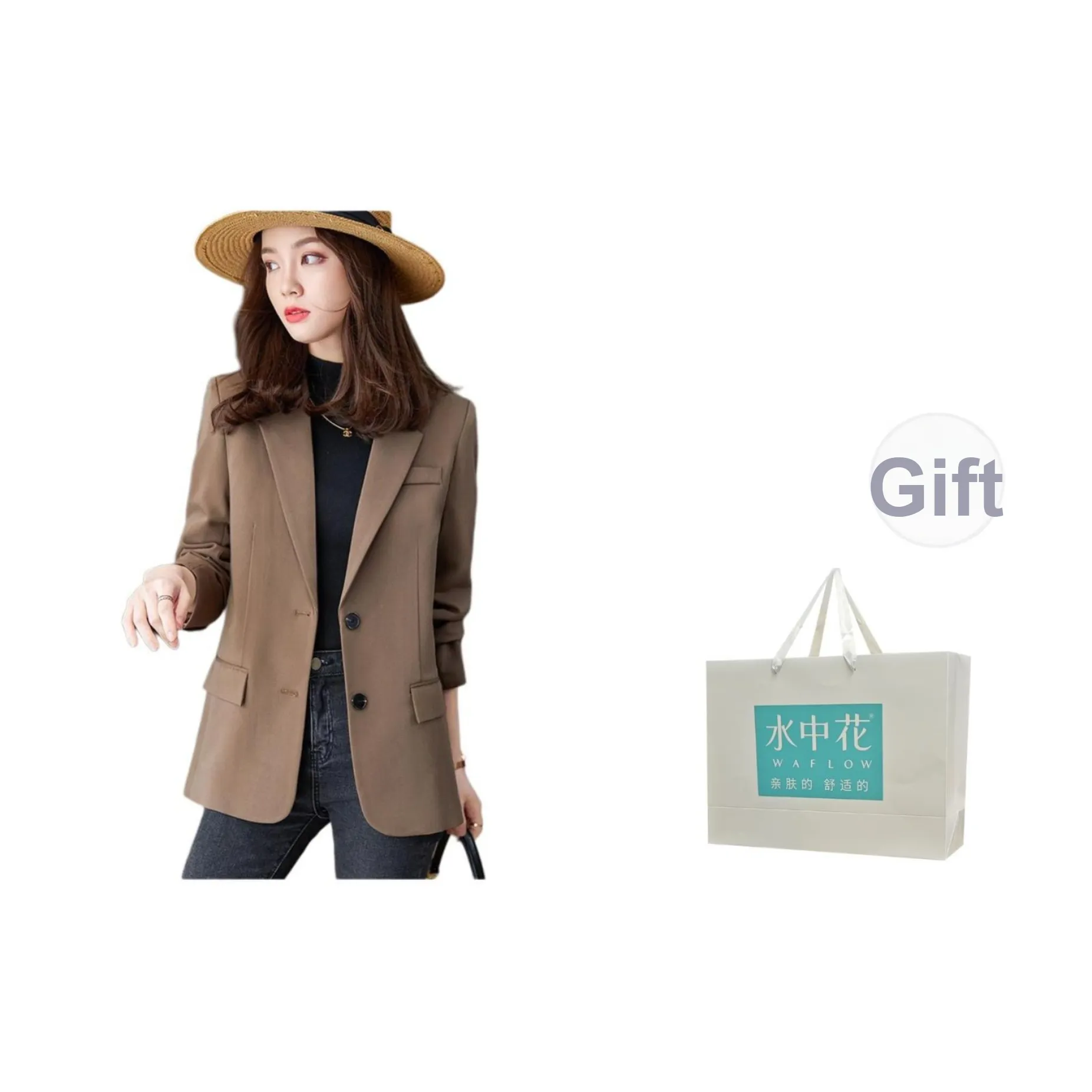 Flowers in water Бизнес Костюм Женские