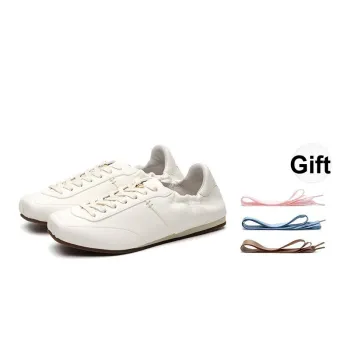 FOOT INDUSTRY Foot Industry Low Top Thin Sole German Army Trainers Unisex Antique White
