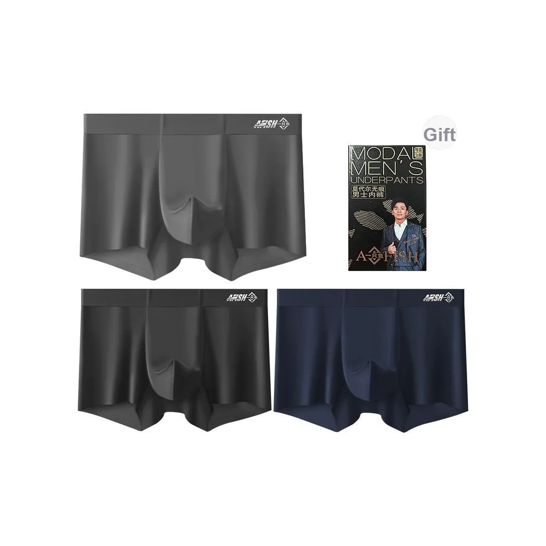AFISH Underwear Gift Boxes Men's 3 Pack