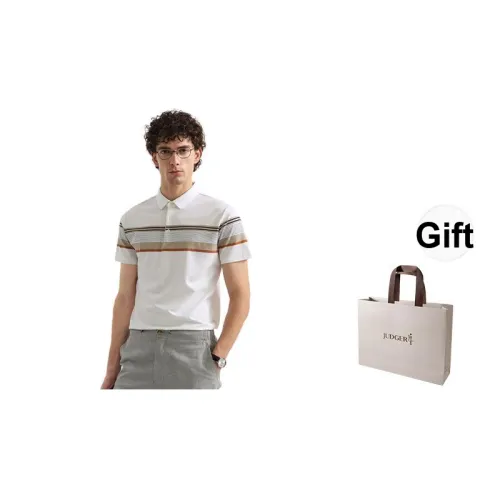 JUDGER Белая Мужская Поло