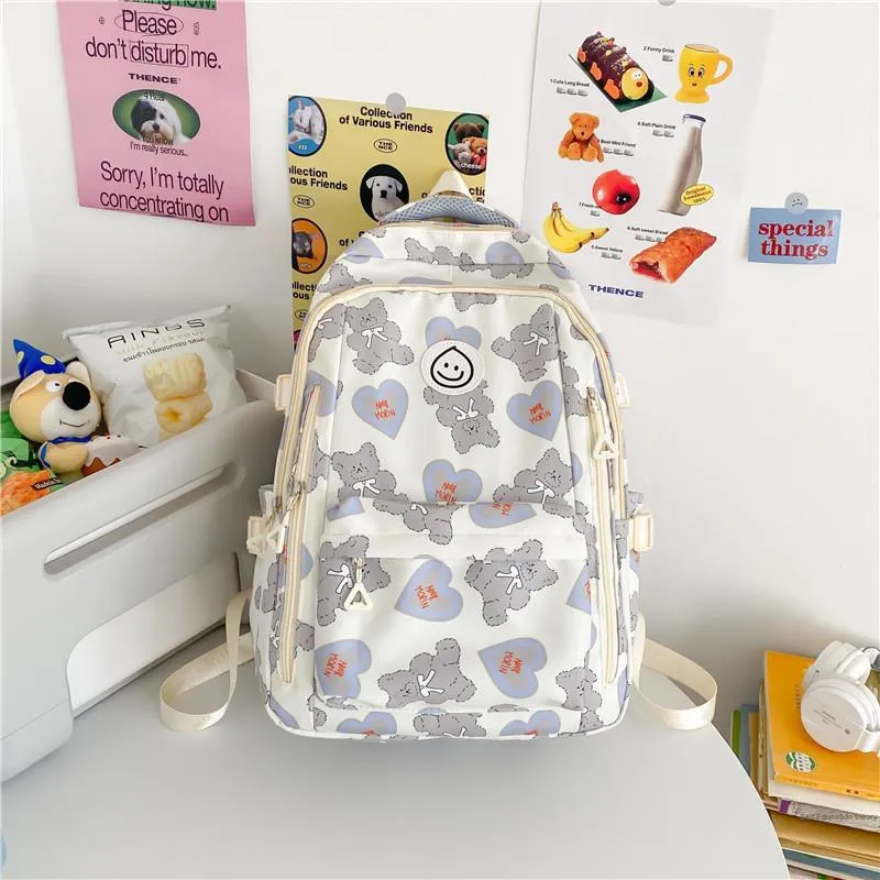 NX DOUGHNUT Composite Cloth Backpack Unisex Multicolor-22