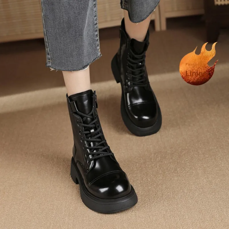 WESTLINK Short Martin Boot 4.5cm Women's Black-4