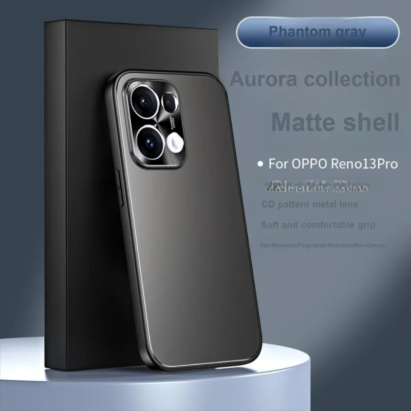 ZHUOJI Matte Material Aurora Invisible Stand Phone Case Compatibility Opporeno13pro/reno12/11pro+/Reno10-5