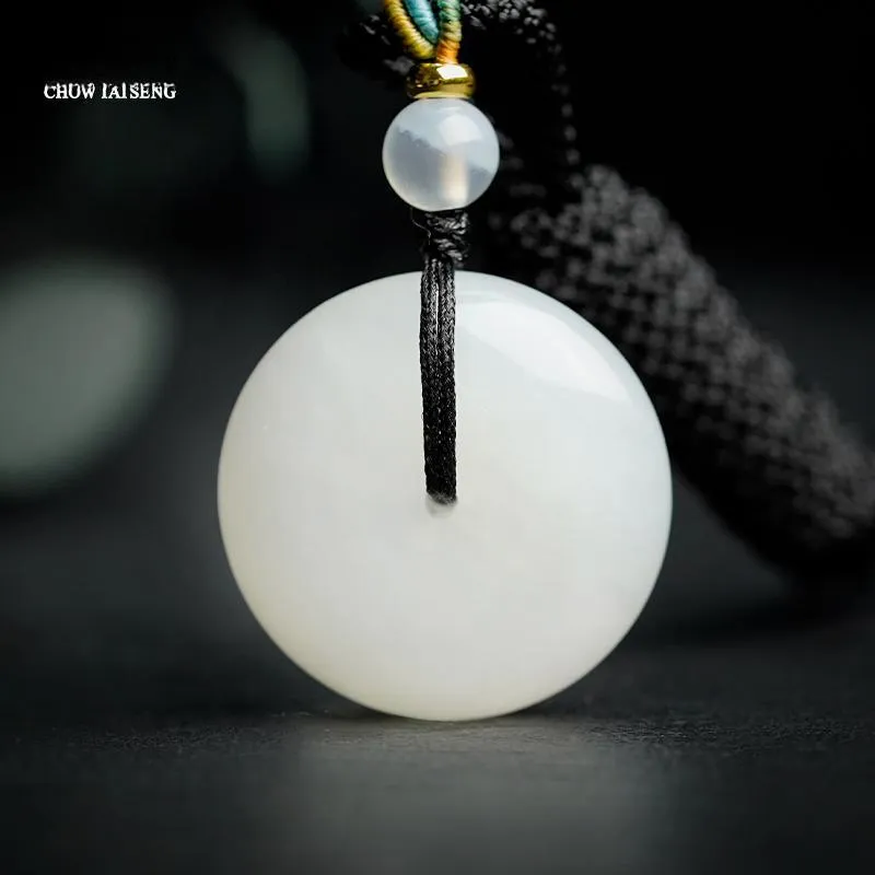 CHOW TAI SENG Hetian Jade Pendants Unisex-7