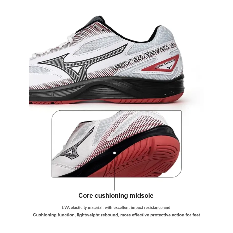 Mizuno Sky Blaster 3 Wide 'White Black Cayenne'-6
