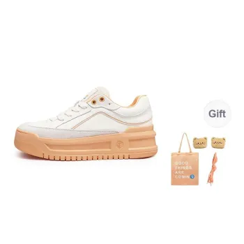 GONGJI Skateboard Shoes Women's Low Top Soft Peach