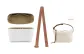 (Lowe's Cubi Trumpets) White DuPont Paper Liner+Brown Extension Strap 68cm