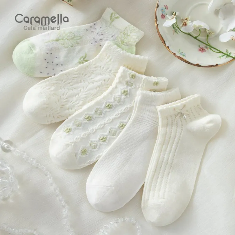 Caramella No Show Socks Women's 5 Pack-15
