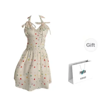 / Sleeveless Dresses Women's Rainbow Polka Dot