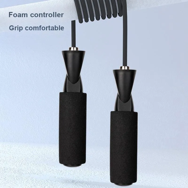 Deli Aerobic Fat Reduction Non Countable Jump Ropes 3m Black-2