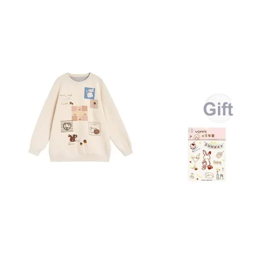 ZIHAN Бежевый Золото Женские Свитшоты