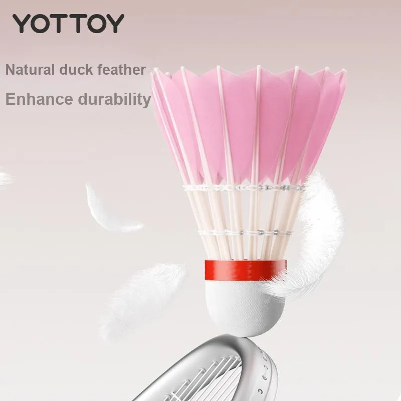 YOTTOY 3 Pack Duck Feather Shuttlecocks-3