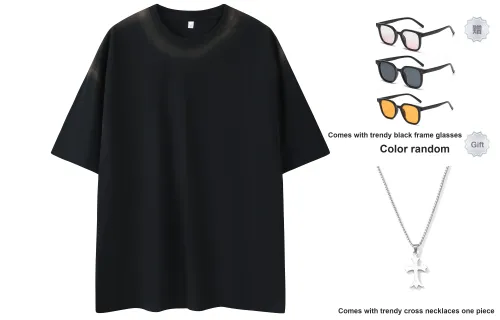 DEVA STATES T-Shirts Unisex Black Includes Sunglasses And Necklace