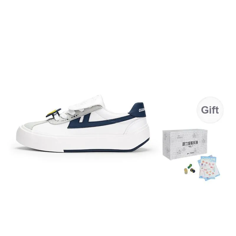 Warrior Heaven's Power, City Travel Collection Abrasion Resistant Slip Resistant Low Top Canvas Shoes Unisex White Blue-0