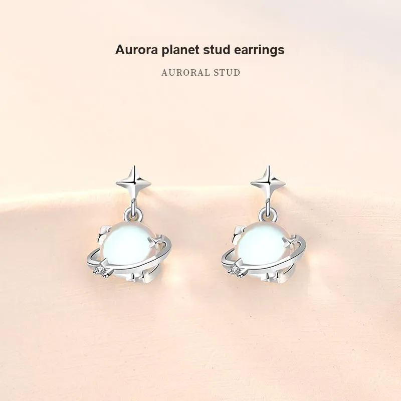 KEMLAIDA S925 Silver Stud Earrings Women's-1