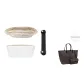 [Two-Piece Set]Tote Small DuPont Paper Liner+Black Exclusive Shoulder Pads
