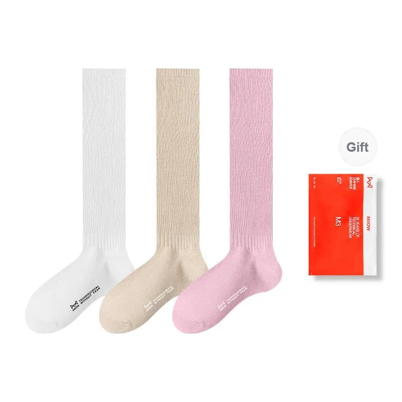 MIIOW Knee-High Socks Women's Shopping Bag 3 Pack-15