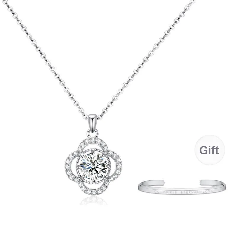 Colev Kie S925 Silver Necklaces Women's Silver-5