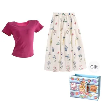 TWOPLUMGIRLS Two Piece Skirt Sets Women's
